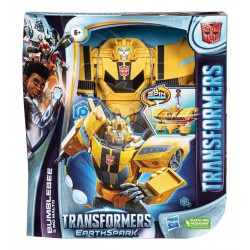 Transformers EarthSpark Spin Changer Bumblebee Figure & Mo Malto