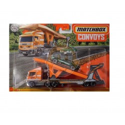 Matchbox Convoys MBX Cabover & Auto Transport Trailer with 1968 Ford Mustang GT CS