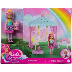 Barbie Chelsea Doll Nurturing Fantasy Playset And Pet Kitten