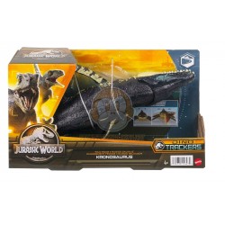 Jurassic World Dominion Dinosaur Figure Gigantic Trackers Stegosaurus with Attack Motion & Tracking Gear