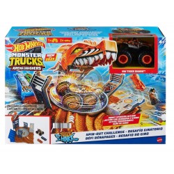 Hot Wheels Monster Trucks Arena Smashers Tiger Shark Spin-Out Challenge