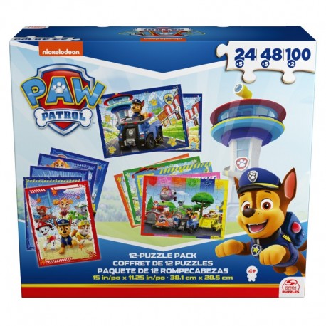 Cardinal Games Paw Patrol 12 in 1 Puzzle Pack
