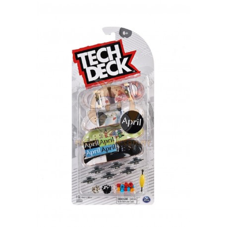 Tech Deck Fingerboard Ultra Deluxe 4 Pack April