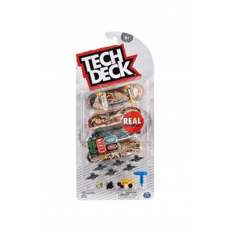 Tech Deck Fingerboard Ultra Deluxe 4 Pack Real Skateboards