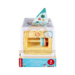 Fisher-Price Baby Tissue Box, Sensory Toy for Newborns, Fun Activity Cube