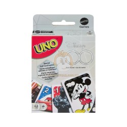 UNO Disney 100 Card Game For Kids, Adults & Family Night Featuring Disney Characters, Collectible Foil Card