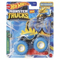 Hot Wheels Monster Trucks 1:64 Scale Beast Bashers - Motosaurus