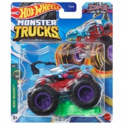 Hot Wheels Monster Trucks 1:64 Scale Beast Bashers - Scorpedo