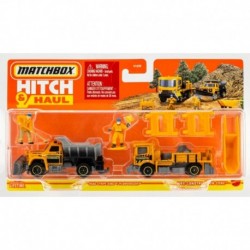 Matchbox Hitch And Haul MBX Construction Zone - Road Stripe King/Plowrizer