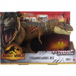 Jurassic World: Dominion Extreme Damage T Rex Dinosaur Figure For 4 Year Olds & Up