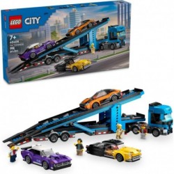 LEGO City 60408 Car Transporter Truck with Sports Cars