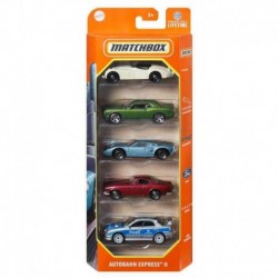 Matchbox 1:64 Scale Die-Cast Toy Cars Or Trucks Set Of 5 - Autobahn Express II