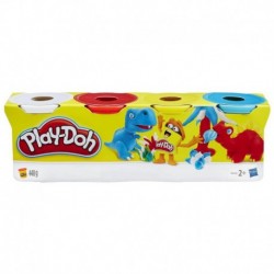 Play-Doh 4 Packs - White, Red, Yellow, Light Blue