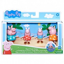 Peppa Pig Toys Peppa's Family Holiday, 4 Vacation-Themed Peppa Pig Figures