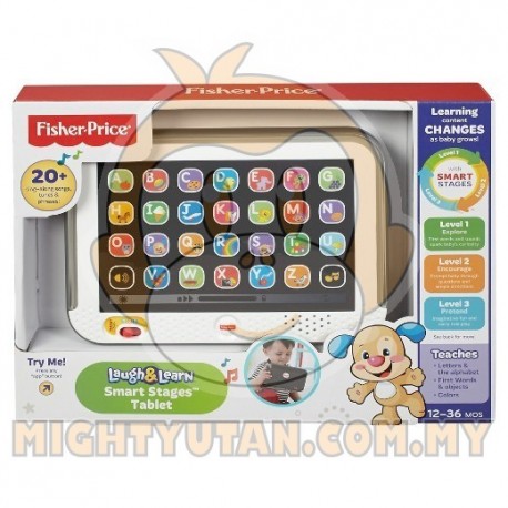 Fisher Price Laugh & Learn Smart Stages Tablet - Grey (12 - 36 Months)