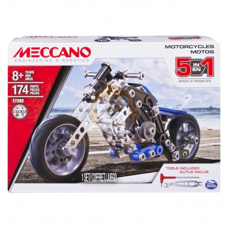 Meccano 5-in-1 Model - Motorcycles