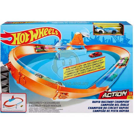 Hot Wheels Rapid Raceway Champion Play Set