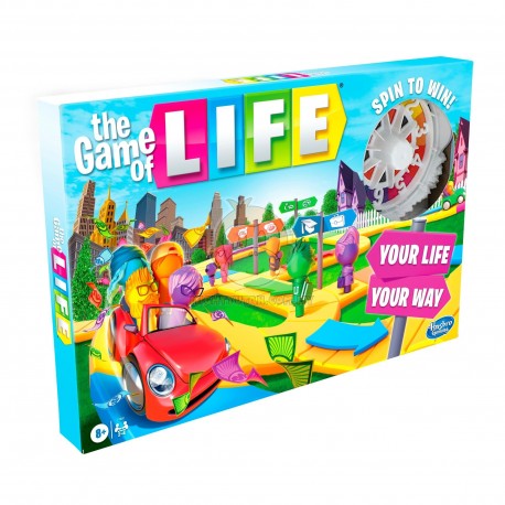 The Game of Life Game Includes Colorful Pegs