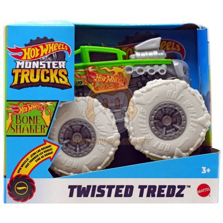 Hot Wheels Monster Trucks Twisted Tredz Bone Shaker Vehicle