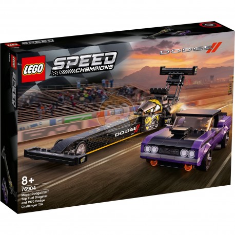 LEGO Speed Champions 76904 Mopar Dodge//SRT Top Fuel Dragster and 1970 Dodge Challenger T/A