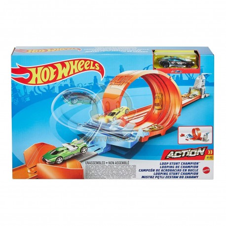 Hot Wheels Loop Stunt Champion Track Set