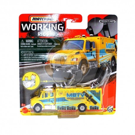 Matchbox Cars Working Rigs Freightliner M2 106 Satellite Truck