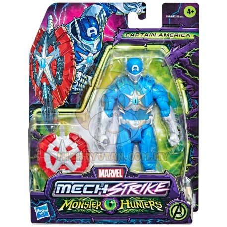 Marvel Avengers Mech Strike Monster Hunters 6-inch Captain America Action Figure