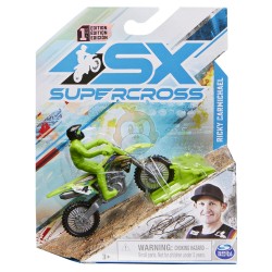 Supercross 1:24 Die Cast Motorcycle - Ricky Carmichael