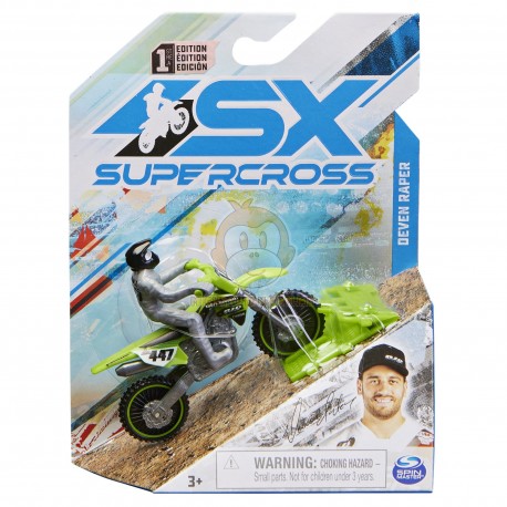 Supercross 1:24 Die Cast Motorcycle - Deven Raper