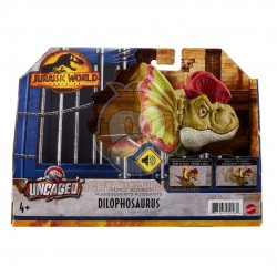 Jurassic World Dominion Uncaged Rowdy Roars Dilophosaurus Dinosaur Figure