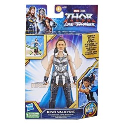 Marvel Studios' Thor: Love and Thunder King Valkyrie Toy, 6-Inch-Scale Deluxe Figure with Action Feature