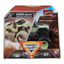 Monster Jam 1:43 Rev N Spin Trucks - Soldier Fortune