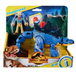 Jurassic World Dominion Stegosaurus Dinosaur & Dr. Grant Figure