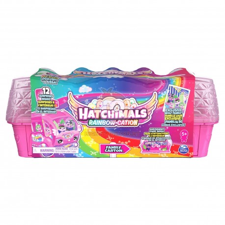 Hatchimals CollEGGtibles Rainbow-cation Wolf Family Playset