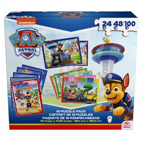 Cardinal Games PAW Patrol 12 in 1 Puzzle Pack