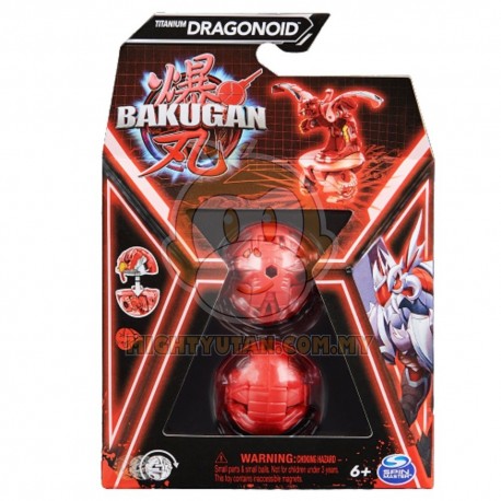 Bakugan Core Bakugan Titanium Dragonoid (Red) Figure